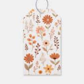 Herfst Bloemenpompoen Vrijgezellenfeest Cadeaulabel (Achterkant)