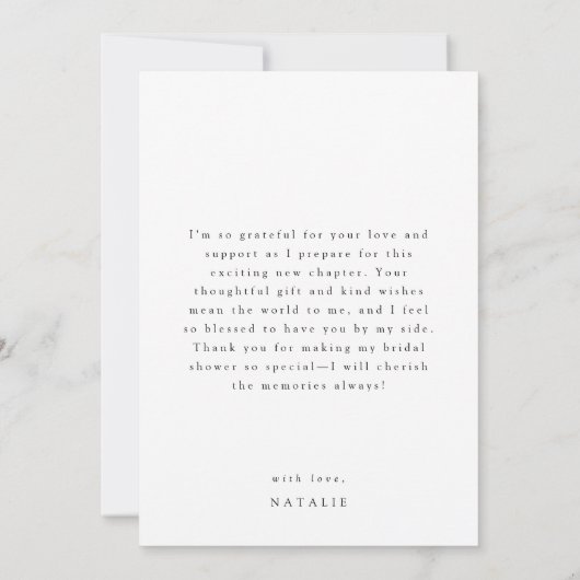 Herfst Bloemenpompoen Vrijgezellenfeest Dank u Bedankkaart (Achterkant)