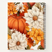 Herfst Bloemenpompoenrecept Notitieboek (Achterkant)
