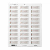 Herfst bloemenslinger retouradreslabel met sfeervo etiket (Full Sheet)
