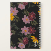 Herfst bloemenspiraal notebook | leuke agenda (Achterkant)