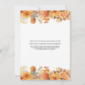 Herfst Bloementhee Met Mama Om Baby shower Te Zijn Kaart (Achterkant)