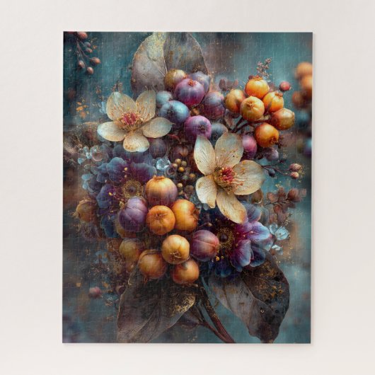 Herfst Bloemig Puzzel (Verticaal)