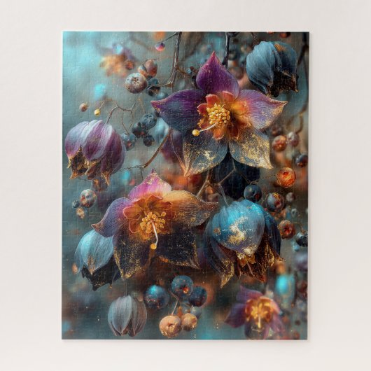 Herfst Bloemig Puzzel (Verticaal)