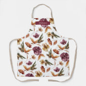 Herfst Bloemige All-Over Print Keuken Schort (Voorkant)