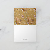 Herfst Bloemige Boho Bruids Shower Opgevouwen Bedankkaart (Binnen)
