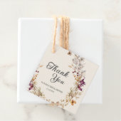 Herfst Bloemige Boho Bruidsmeisjesfeest Bedankjes Labels (In situ)