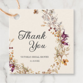 Herfst Bloemige Boho Bruiloft Feest Bedankjes Labels