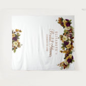 Herfst bloemige bruidsfeest fotocabine achtergrond wandkleed (Voorkant (horizontaal))