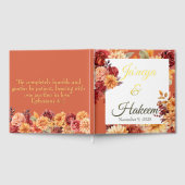 Herfst Bloemige Bruiloft Gastenboek (Volledig)