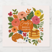 Herfst Bloemige Brunch Herfst Bloemige Brunch Sparkling Wijnetiket (Enkel label)