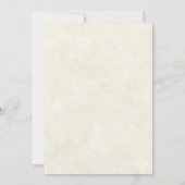 Herfst bloemige en gouden blanco trouwkaart kaart (Achterkant)