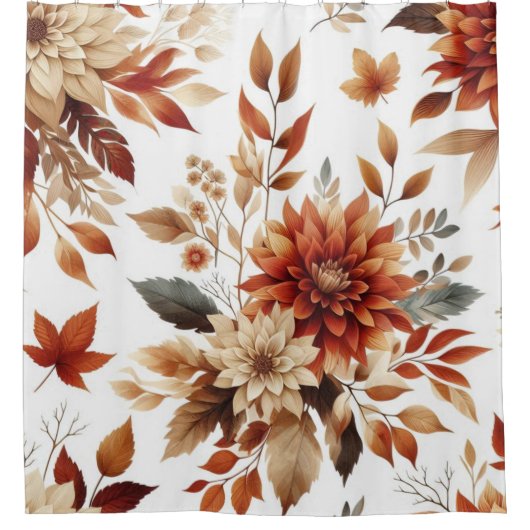 Herfst Bloemige Gordijn (Voorkant)
