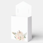 Herfst bloemige kleine pompoen bedankt bedankdoosjes (Geopend)