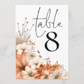 Herfst Bloemige Loof Tabel Nummer (Achterkant)