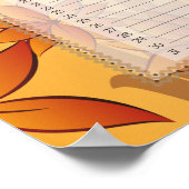 Herfst Bloemige Oneindige Agenda Poster (Hoek)