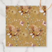 Herfst Bloemige Pompoen Boho Baby Shower Bedankjes Labels (Achterkant)