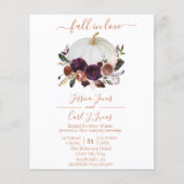 Herfst Bloemige Pompoen Boho Bruiloft Herfst (Voorkant)