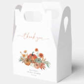 Herfst Bloemige Pompoen Bruidsfeest Bedankdoosjes (Open)