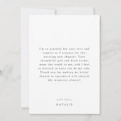 Herfst Bloemige Pompoen Bruiloft Dank Je Bedankkaart (Achterkant)