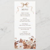 Herfst Bloemige Pompoen Bruiloft Menu (Voorkant)