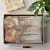 Herfst Bloemige Pompoen Decoupage Tissuepapier (Geschenk)