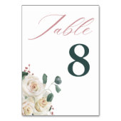 Herfst Bloemige Pompoen Kerstmis Thanksgiving Kaart (Achterkant)