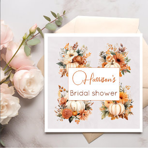 Herfst Bloemige Rustieke Bruiloft Bruidsshower Pap Servet