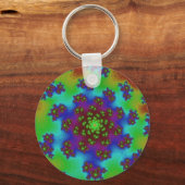 Herfst Bloemige Strooisels Sleutelhanger (Voorkant)