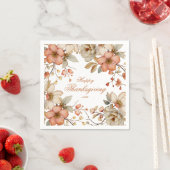 Herfst Bloemige Thanksgiving Servet (Insitu)