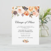 herfst bloemige uitgestelde trouwkaart kaart (Staand voorkant)