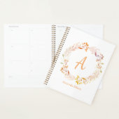 Herfst Bloemige Waterverf Boho Gepersonaliseerd Planner (Display)