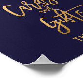 Herfst Bloemkaarten en Cadeaus Uithangbord Poster (Hoek)