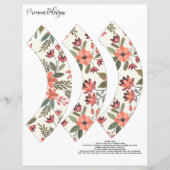 Herfst bloemkool Cupcake wrapper Autumn cupcake wr (Voorkant)