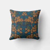 Herfst-bloemmotief geïnspireerd door William Morri Kussen (Achterkant)