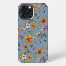 Herfst Bloemmotief iPhone Hoesje