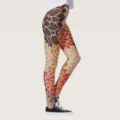 Herfst bloemmotief leggings (Rechts)