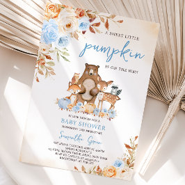 Herfst Bloemrijke Bos Baby Shower Kaart