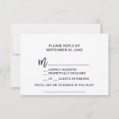 Herfst Bloemrijke Roze Gouden Lied Verzoek RSVP Ka (Achterkant)