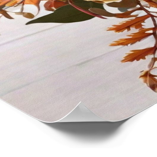 Herfst bloemschikken poster (Hoek)