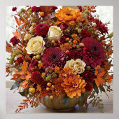 Herfst bloemschikken poster (Voorkant)