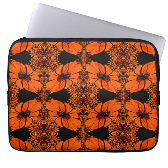 Herfst bloemschikking...... laptop sleeve (Voorkant)