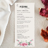 Herfst Bloemstuk Bruiloftsmenu Menu