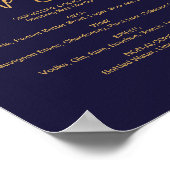 Herfst Bloemstuk Bruiloftsmenukaart bij de bar Poster (Hoek)