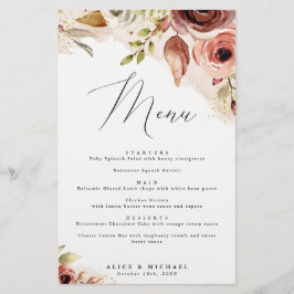 Herfst Bloemstuk, Dinner Menu voor Fall Flowers Ev