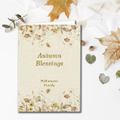 Herfst Bloemstuk Thanksgiving Personaliseren Kaart