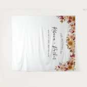 Herfst bloemstuk TROUW Achtergrond Fotohokje Wandkleed (Voorkant (horizontaal))