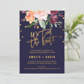 Herfst Bloemstuk Wij Hebben Ja Gezegd Elopement On Kaart (Staand voorkant)