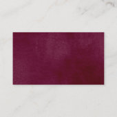 Herfst Bloesem Bordeaux Luier Raffle Kaarten (Achterkant)