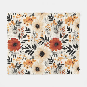 Herfst Bloom Garden Bloemenpatroon Fleece Deken